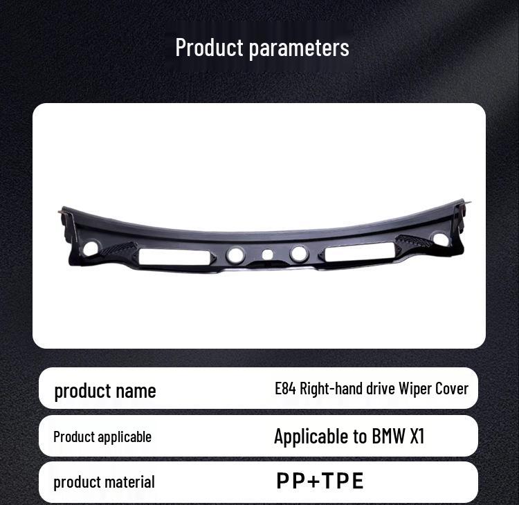 BMW X1 E84 Windshield Lower Cover Wiper Deflector 51712990143 RHD Accessories