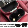 Car Center Storage Box Cup Holder For Porsche Macan 2014-2026 -2026 Soft Waterproof Central Console Organizer Protector