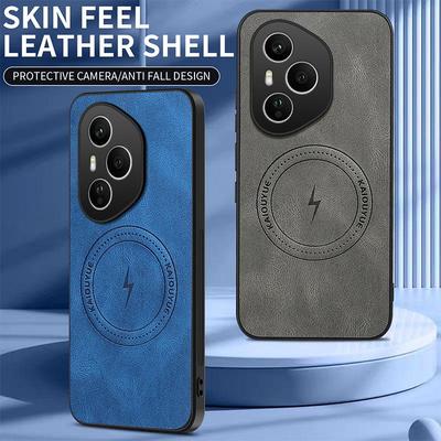Honor 400 Phone Case with Napa Pattern, Lightning Magnetic X5C Plus, Skin-Feel