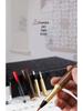 Sandalwood Handle Soft Brush Pen for Calligraphy Practice - Chinese Style with Ink Cartridge and Engraving.