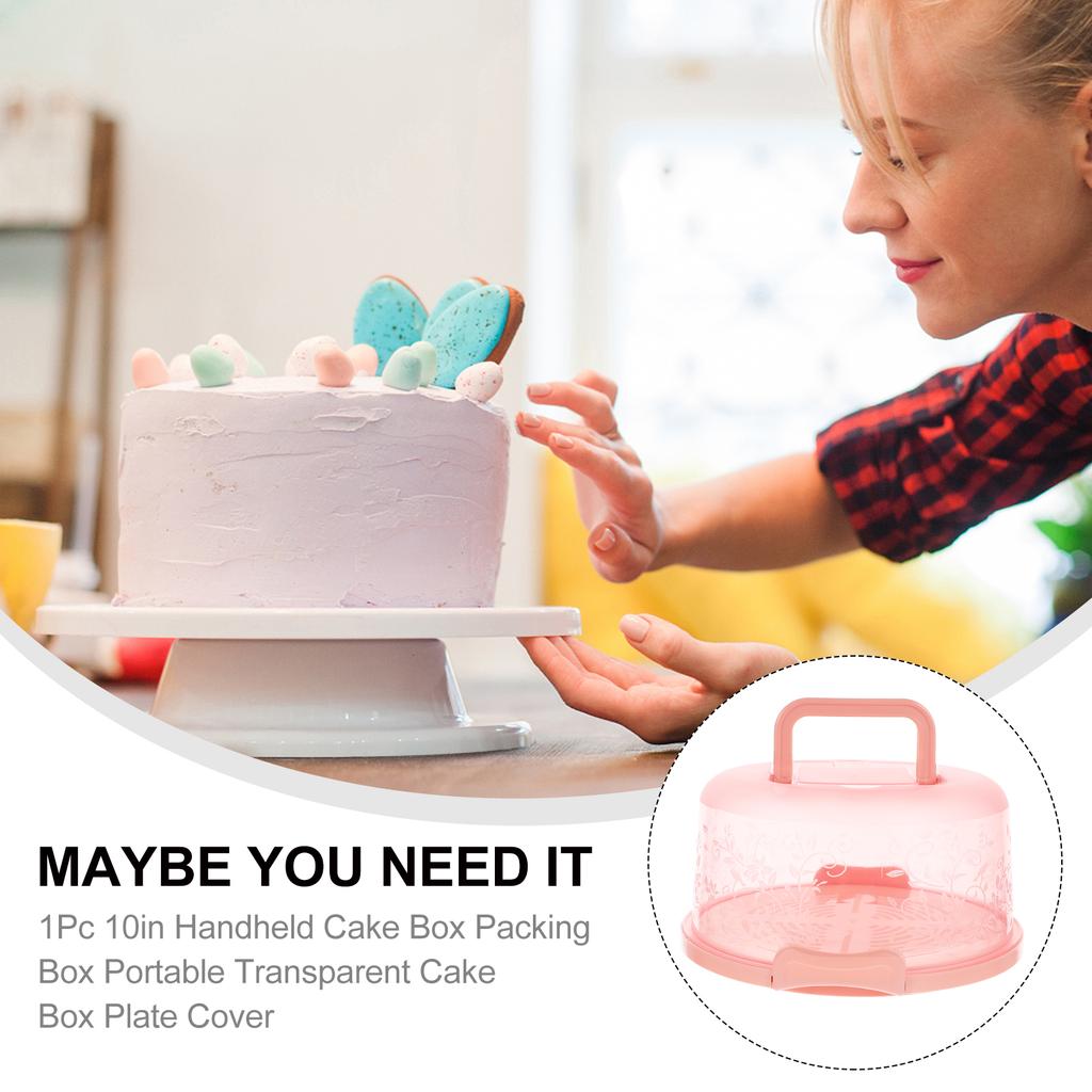 PP Cake Box Cake Container Container with Buckle Cake Box Container Lightweight Portable Dessert Storage