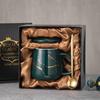 Shangqi Green Lightning Marble Ceramic Mug Gift Set