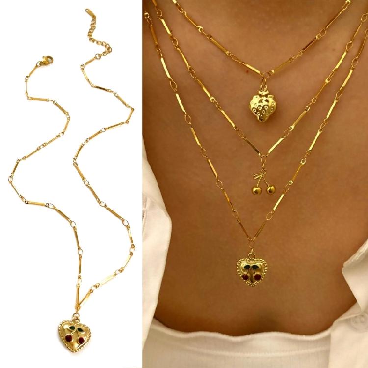 Stylish Pendant Necklace Adjustable Clavicle Chain Lightweight Chain Everyday Jewelry Gift for Girls Friend Family