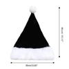Christmas Party Hat Furry Christmas Hat Plush Santa Hat Christmas Party Decor