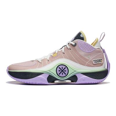 Li Ning Wade Shadow 5 Dämpfung Rutschfest Niedriger Schaft Basketballschuhe Herren Umber Weiß ABPT053-8