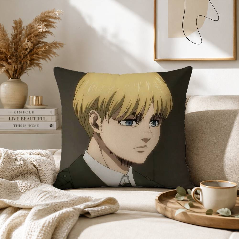 A-Anime Armin Arlert Pillow Case for Sofa Living Room Home office Decor Protective Cover