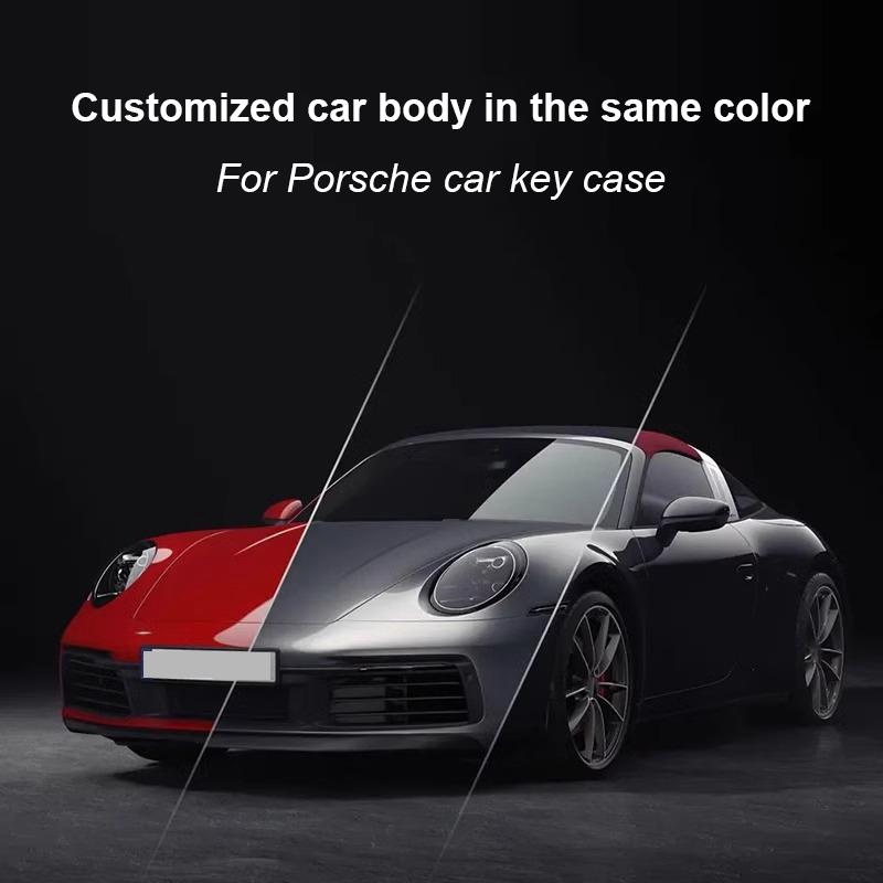 Remote Smart Car Solid Color Abs Key Cover For Porsche Panamera Macan 718 Taycan 911 Cayman Boxster 9ya 971 Car Accessories