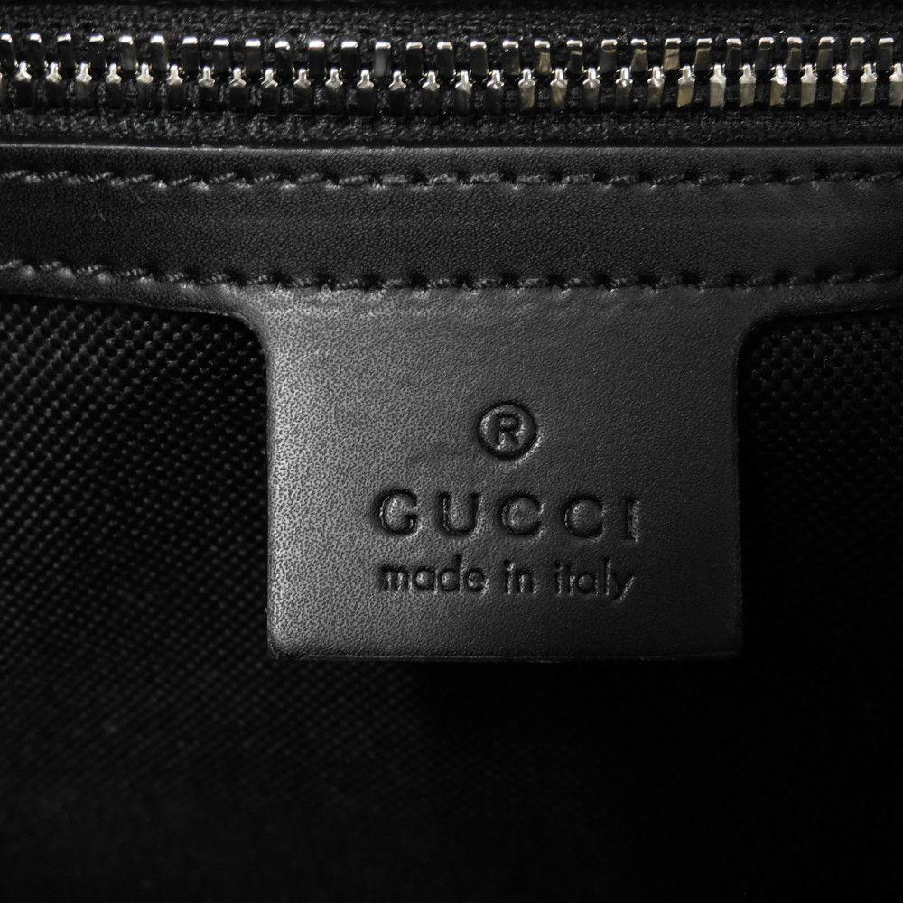 Used GG Supreme Bee Tote Bag In Black with Logo Embossed Calfskin Bee All-Over Print (Size 681298, UIEBN 1058, 7924)