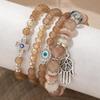 2023 New Bohemia Beaded Bracelets Set For Women Fashion Tassel Elastic Chain Bangles Ladies Trendy Party Jewelry Premium Gifts