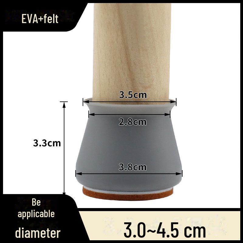 Silicone Wear-Resistant Chair & Table Leg Covers - Thickened, Anti-Fall Foot Pads