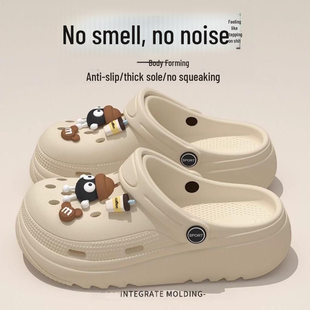 

Жіночі літні 2025 сандалі на товстій підошві з ЕВА - Нековзкі, дезодоруючі, пляжна мода 38-39 recommends 37-38