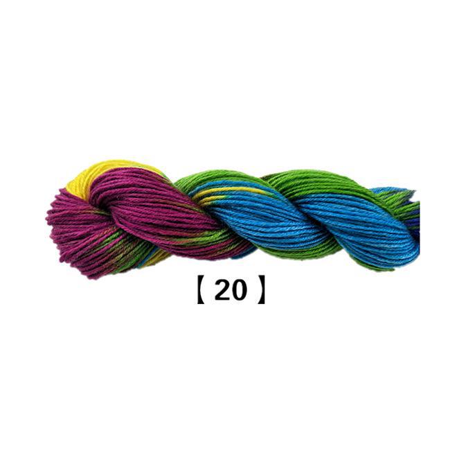 Fuyi Filo di Lana Tinta Acrilico Cotone per Scarpe per Artigianato Tessuto a Mano