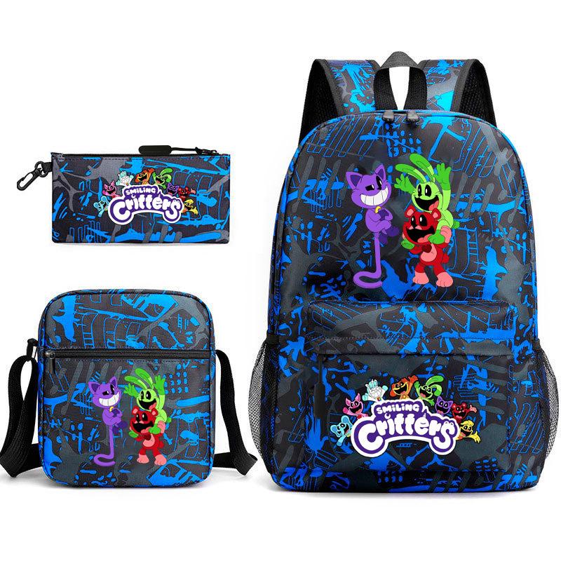 School season starry sky primary school student schoolbag smiling animal leisure backpack