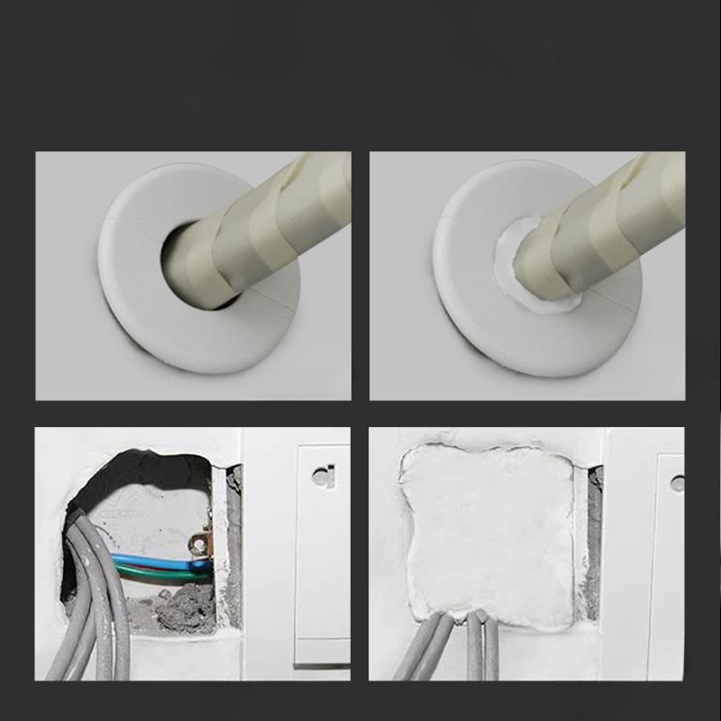 Air Conditioner Hole Sealing Cement, Fireproof Mud Seal, Blockage Of Wall Repair Hole Artifact, Household Filling Waterproof White Plugging Mud