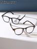 2PCS Fashionable Classic Square Frame Vintage Anti-Blue Light Clear Glasses For Daily Reading Office Life Eyewear Decor .
