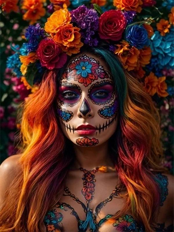 Diamantová malba Nová kolekce 2024 African Woman Diy Plně Čtvercový kulatý vrták Kamínkové vyšívání Fantasy Girl Mozaika Sady křížkového stehu