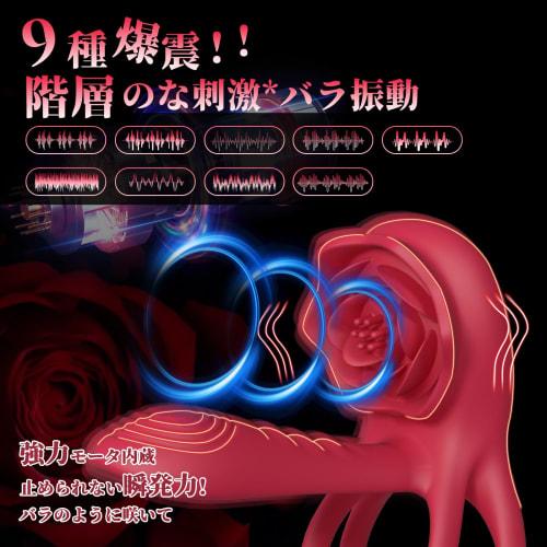 AiFox Penis Ring, Cock Ring, Electric Vibrator, Glans Torture, 9 Types of Vibration Modes, G-Spot Torture, Clitoris, Nipple, Penis Stimulation, Waterp