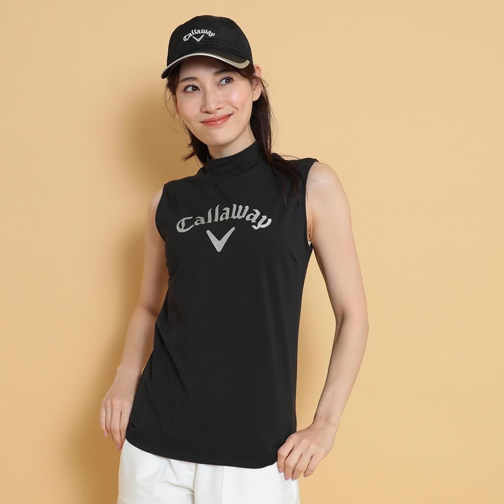Callaway Layered Shirt and Mock Neck Shirt Golf C25134217 M Women's (Sleeveless Set) / / 1010_Black