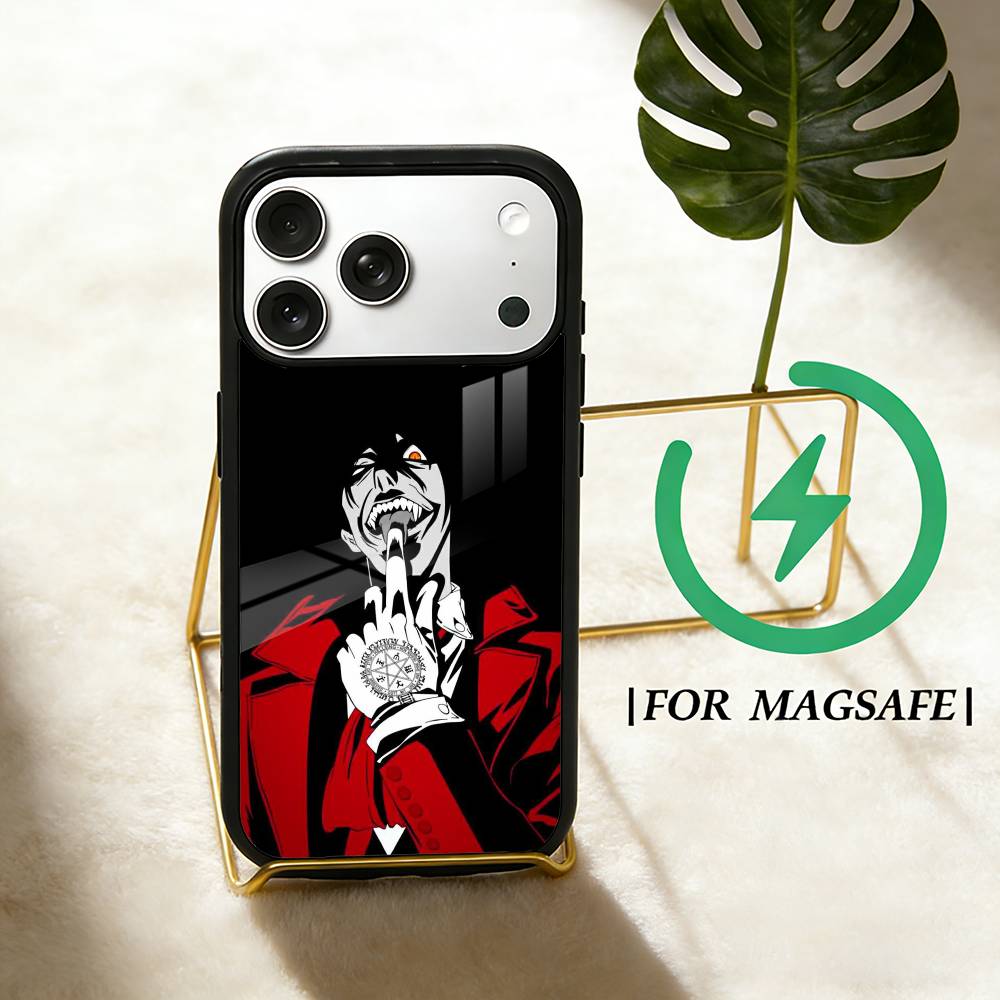 Anime H-hellsing S Phone Case For iPhone 17,16,15,14,13,12,Plus,Pro,Max for Magsafe Magnetic Wireless Charging