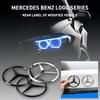 ABS Original Car Rear Trunk Badge Sticker Mercedes Emblem Snap Cover For Mercedes Benz C-class C300 W204 2008-2015 A2047580058