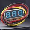 3 Wires Digital Voltmeter Red/Blue/Yellow/Green 0.28 Inch Gauge Tester Accurate Pressure Measurement Reverse Polarity Protection