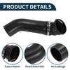 X Autohaux Radiator Hose Heater Hose for BMW X3 E83 2.0d 2004-2007 No.11613450222 Rubber Intercooler Upper Hose Black 1 Pc