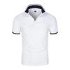 Men's Casual Plain Color Lapel T-Shirt - Short Sleeve Summer Style