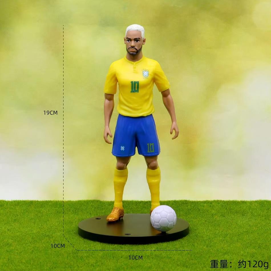 Model Car Accessories New Football Star FIFA C.Ronaldo Messi Mbappe Number 10 Jersey Desktop Dolls Ornament Football Fans Gifts