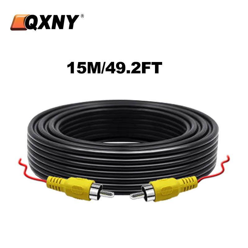 Car Rear View Camera RCA Wire 6m 10m 15m 20m Video Cable For Vehicle Reverse Multimedia Monitor Extension AV Cord Accessary
