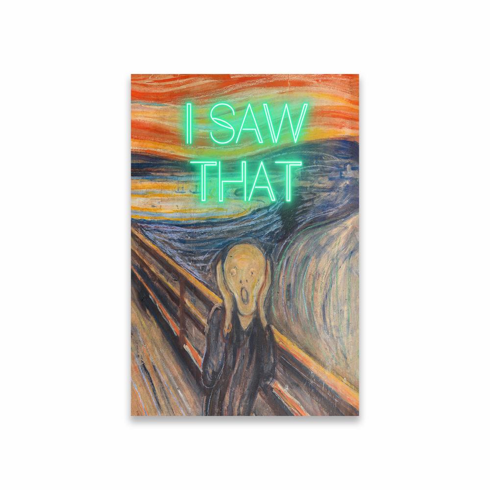 Funny Bathroom Altered Art Canvas Painting Toilet Humor Wall Art Poster Surreal American Gothic Bathroom Prints Vintage Decor