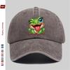Pc Lustiges Froschdesign Bedruckte Baseballkappe Sonnenhut Bequem und Leicht mit Verstellbarem Riemen Stylische Skateboardkappe Vin