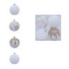 4pcs Glitter Christmas Tree Hanging Balls Flocked Xmas Ball Ornaments Xmas Gift Balls  Party Favors