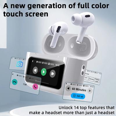 A9 Pro In-Ear-Kopfhörer, kabellos, Bluetooth 5.4, LED-Anzeige, Gaming-Headset, Sportkopfhörer, aktive Geräuschunterdrückung, HIFI-Sound, Ohrhörer mit geringer Latenz