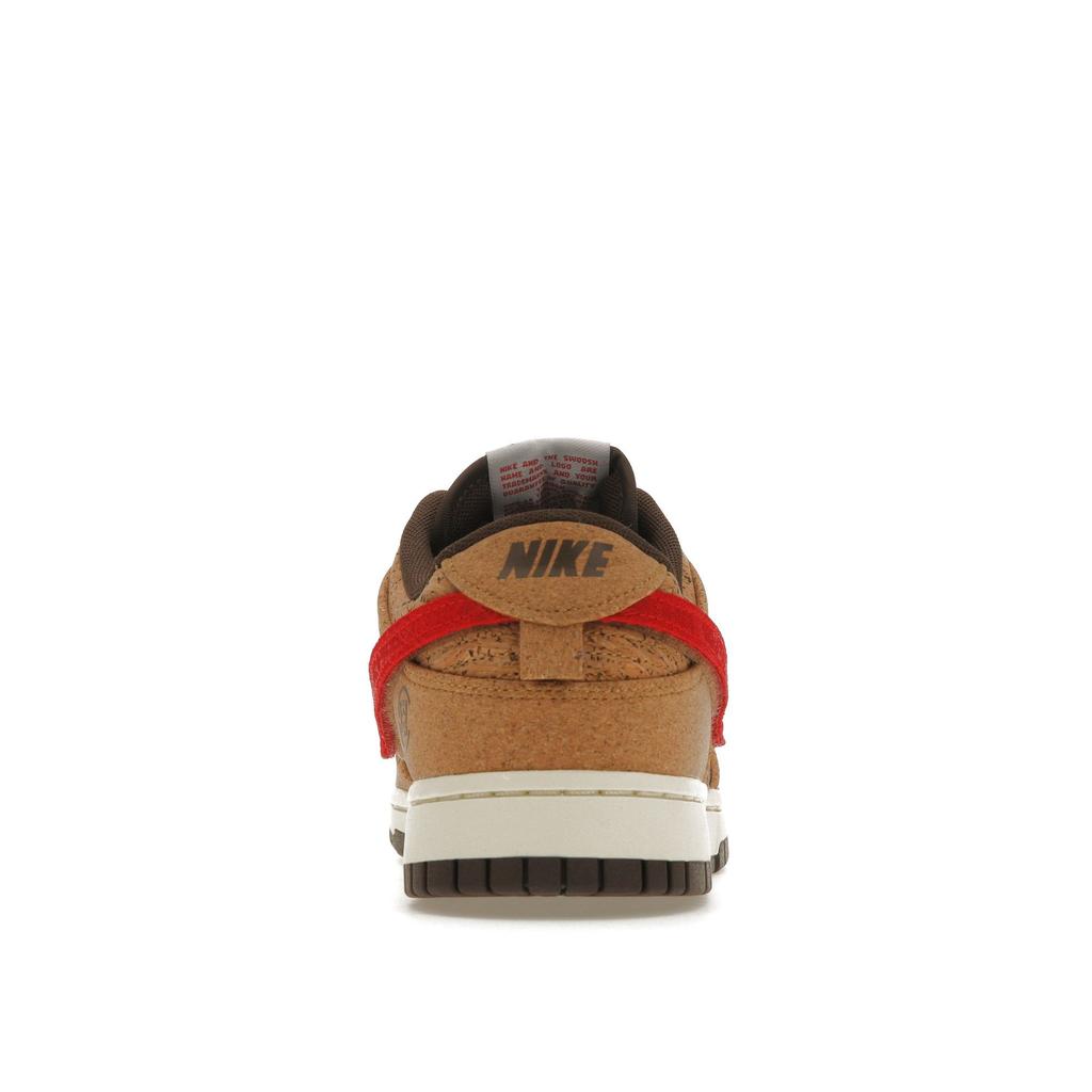CLOT x Nike Dunk Low SP Cork Unisex Sneakers Brown Natural Flax FN0317-121