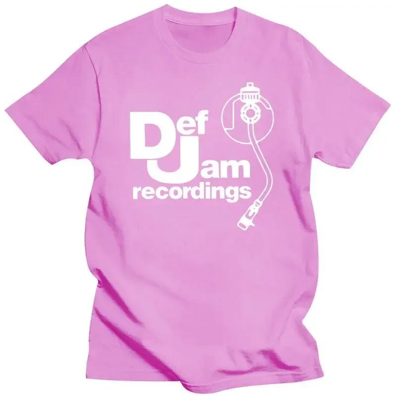 Men's DEF JAM Recordings Logo Classic Rap Hip Hop Print NAS T-Shirt Mens Spring Summer 2024100% Cotton Graphic T Shirts