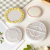 Silicone Resin Tray Mold With Floral Rims Design For Handmade Crafts Jewelry Dishes And Home Decors