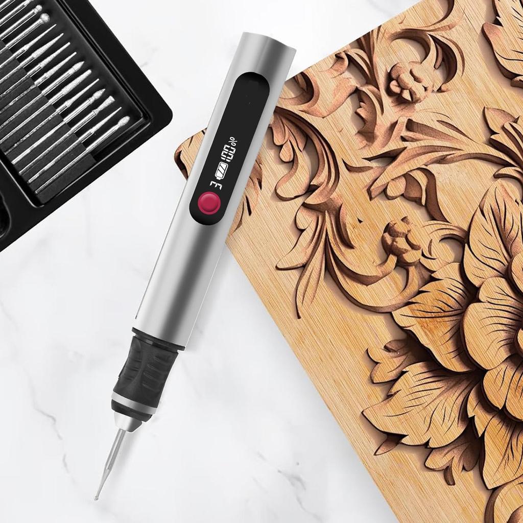 Engraver Pen Cordless Engraving Accessories Engraver Etching Pen For DIY Enthusiasts Artists Jewelry Makers Hobbyists