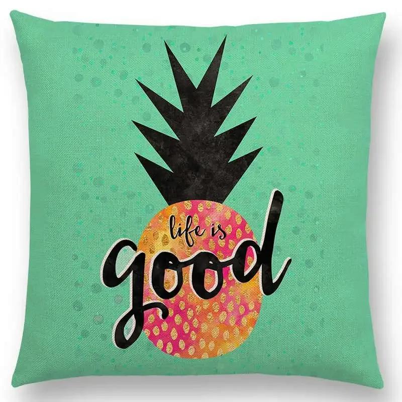 Latest Lovely Happy Cactus Pretty Pineapple Colourful Ice Cream Precious Agate Prints Car Cushion Cover Sofa Throw Pillow Case