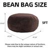 5FT Bean Bag, Bean Bag Chair, Sofa for Adults, Soft and Comfortable Reading Chair, Suitable for Bedrooms, Balconies and Other Places