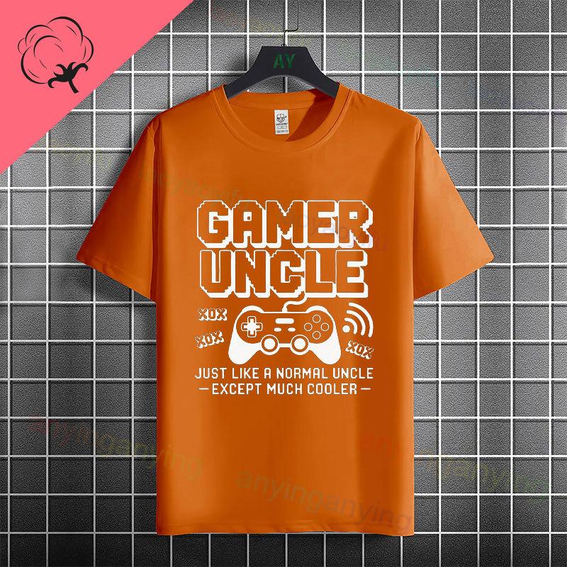 Funny Uncle Level Unlocked Graphic Tshirt Casual Fashion Streetwear 100 Cotton Short Sleeve Crew Neck Tshirt Perfect For Gift