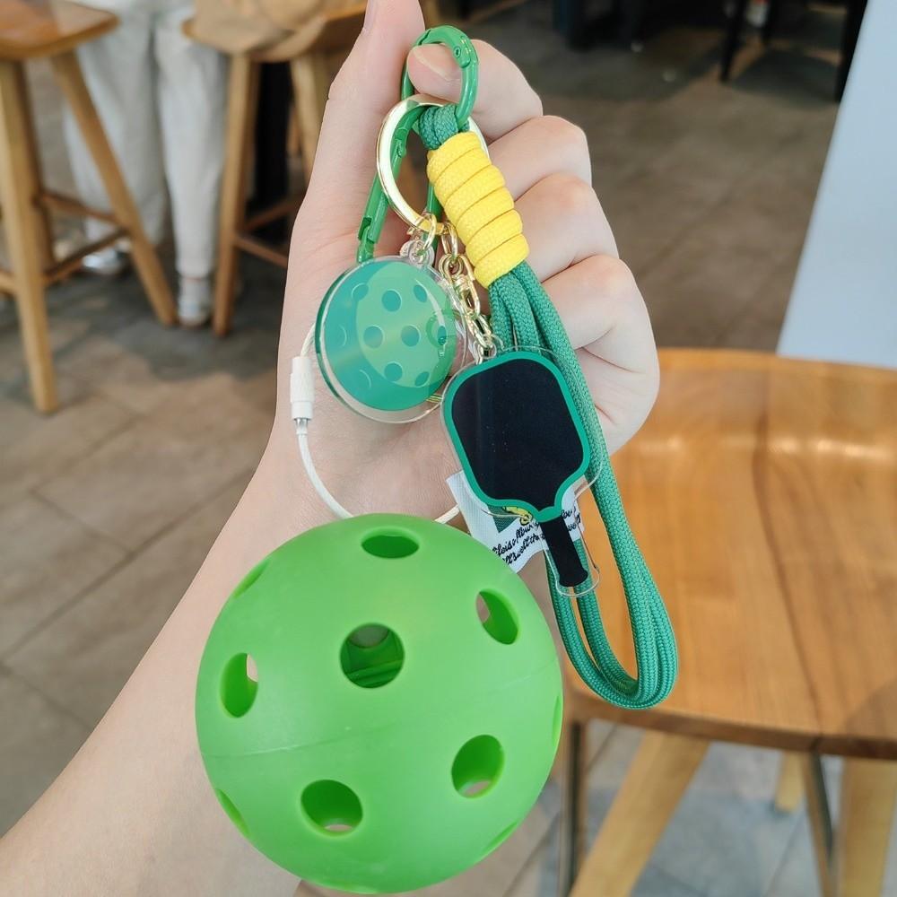 Detachable Pickleball Racket Pendant Acrylic Fitness Series Pendant  Bag Accessories