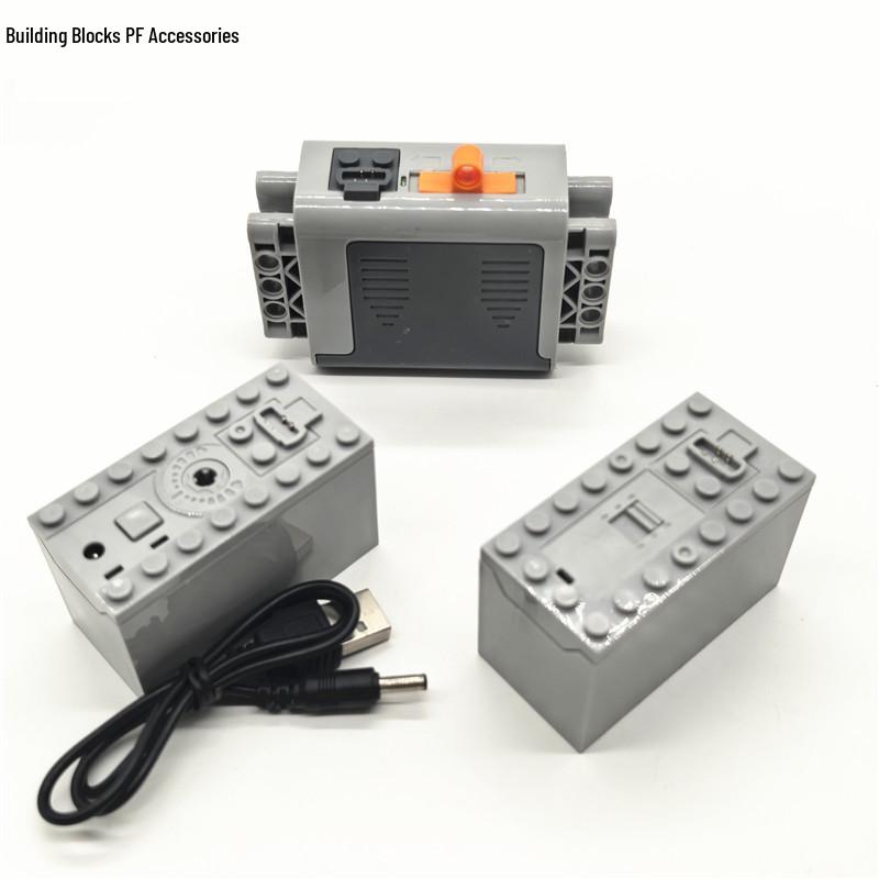 Lego-Compatible Motor Speed Controller & Accessories: Includes 8878 Lithium Battery, 8883 Motor, & 8881 AA Battery Box