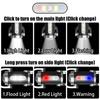 Mini Lampe Porte-Clés LED COB Puissante Rechargeable USB-C Lampe de Travail à Suspendre Étanche Porte-Clés Camping Marche Lampe de Poche