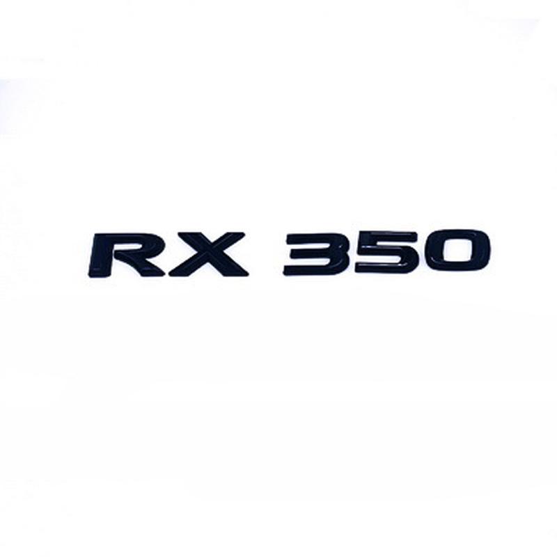 Car Trunk ABS Chrome Gloss Black Letters Logos Badge Emblem Decals Styling Sticker For Lexus RX RX300 RX350 RX200t AccessoriesBD8