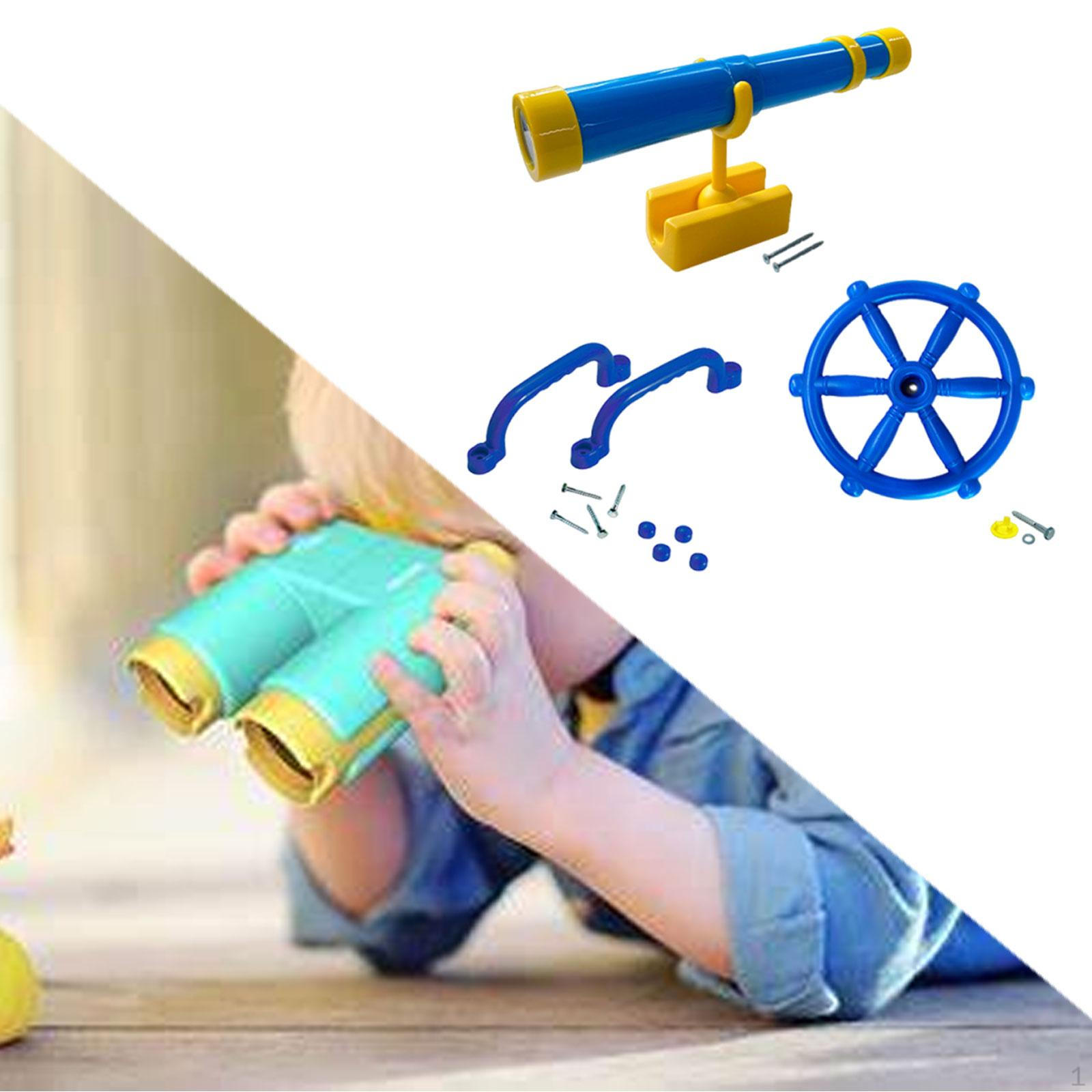 

Детская игровая площадка Аксессуары Набор креплений Легко устанавливается с рулевым колесом Легкий Sky Blue