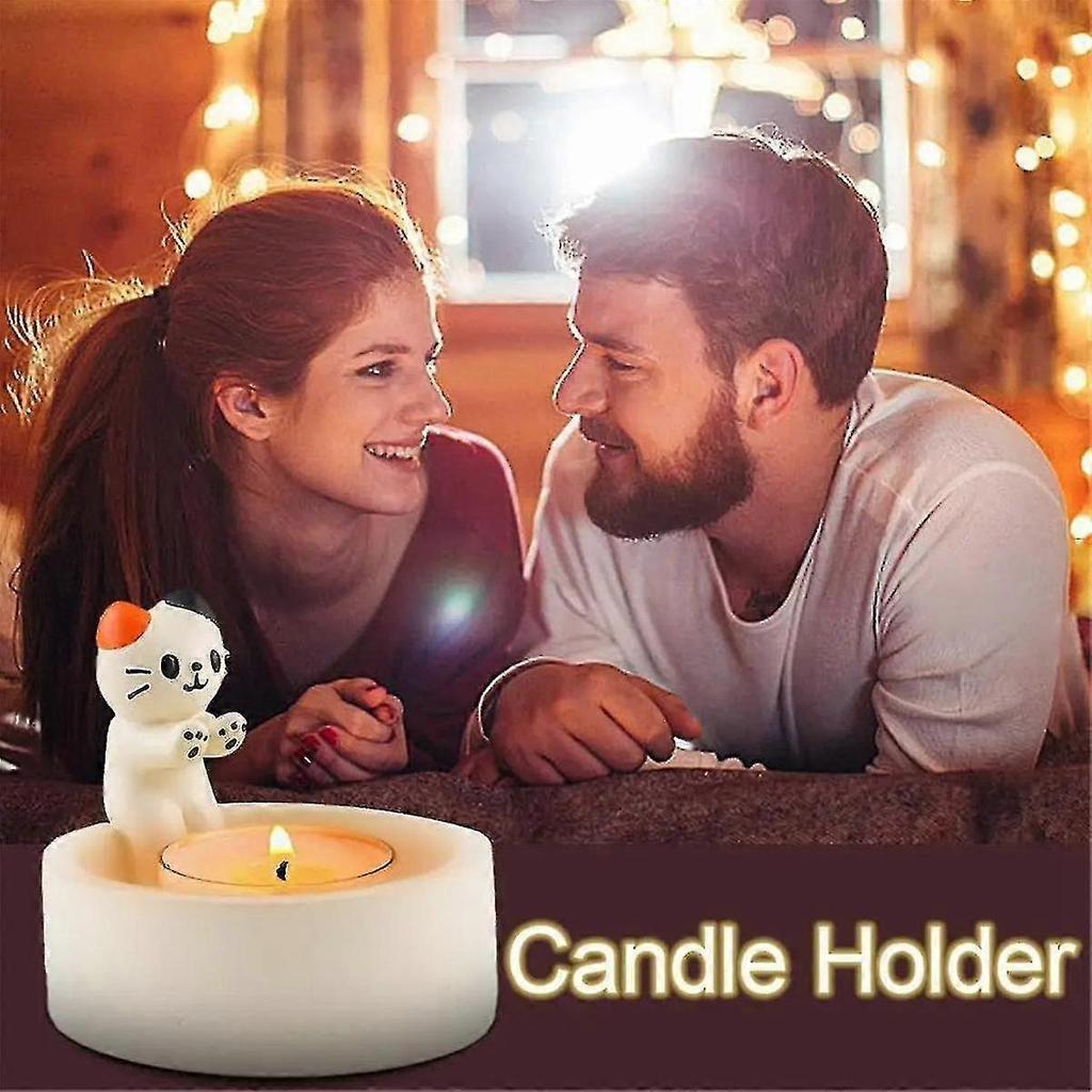 2PCS Cartoon Candle Holder Votive Candle Holders for Candlesticks Candle Holder for Table Cute Candle,C - chuan