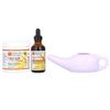 Neti Pot, Eco-Friendly Sinus Cleansing System, 3-piece Kit