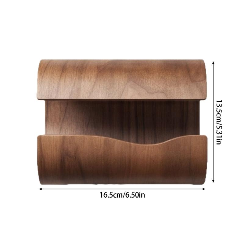 Solid Wooden Tissue Box Cover Smooth and Rounded Edges Suitable for Living Room or Office