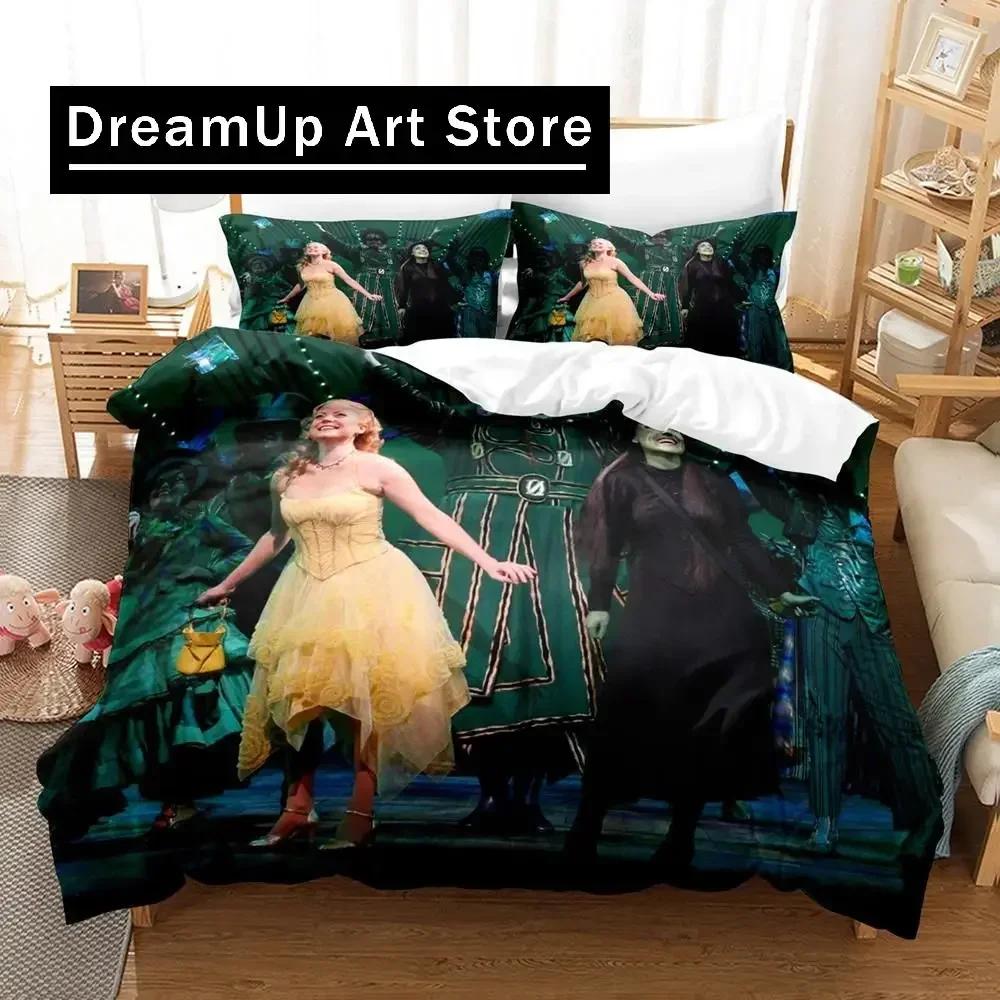 3D Print Wicked Musical Broadway Drama Bedding Set Boys Girls Twin Queen Full Size Duvet Cover Pillowcase Bed Adult Bedroom