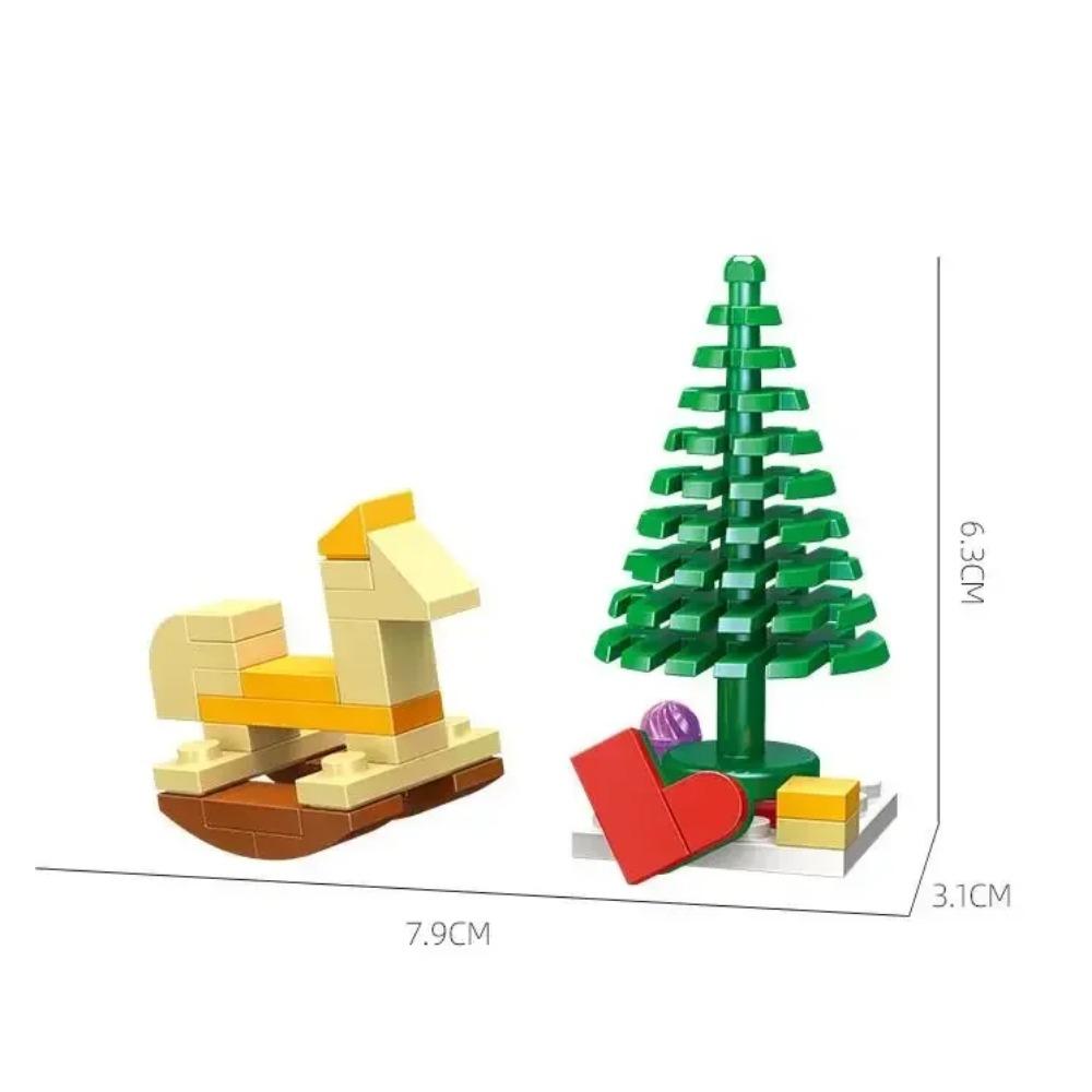 Weihnachts-Actionfiguren Bausteine Spielzeug Weihnachtsmann Rentier Bausteine Spielzeug Geschenk